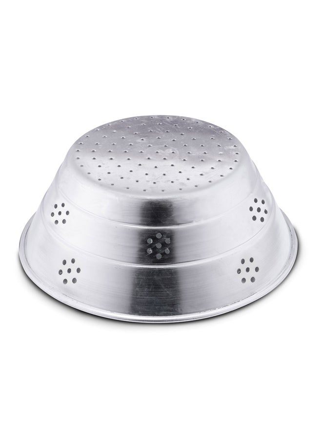 AL SANIDI Multi-purpose aluminum strainer Silver Size 33*32.3 Cm  - Image 4