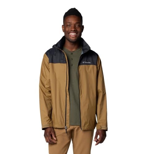 Columbia Men's Glennaker Lake II Rain Jacket, Delta/Black, Small - Image 1