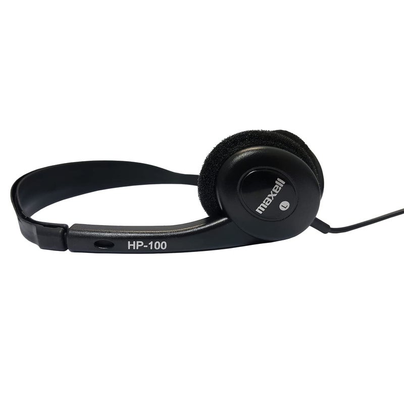 Maxell Maxell 199845 6ft Cord Adjustable Headband Wired Headphones with Microphone, Black Sound, Comfortable Fit, and Clear Audio for Calls and Music - Image 5