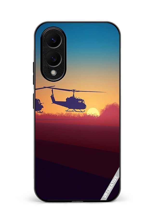 VR CREATIVE Protective Case Cover For Samsung Galaxy S25 Edge Military Choppers Design Multicolour