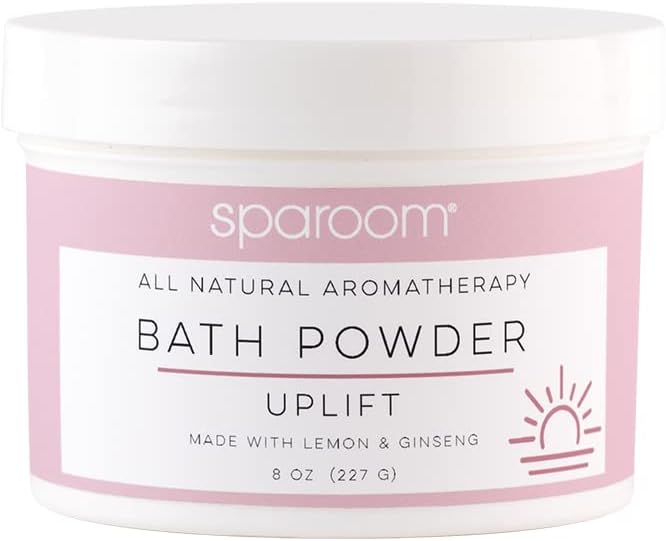 SpaRoom مسحوق الاستحمام العطري الطبيعي بالكامل من سبا روم 8 أونصات - مزيج من ملح إبسوم، أملاء، ليمون، عسل، وجينسنغ - Image 1