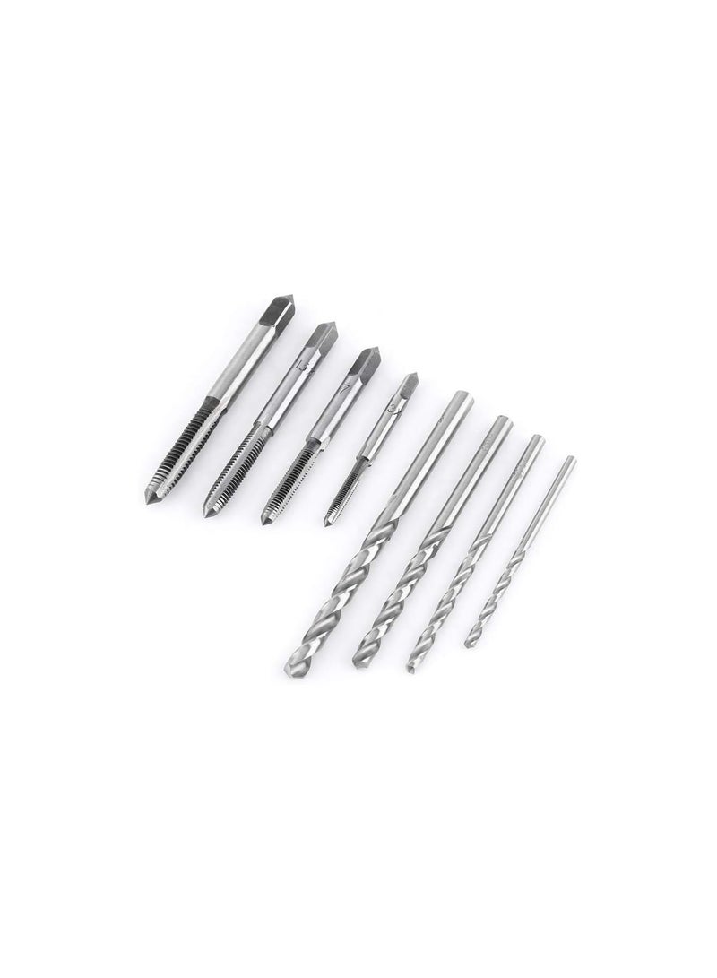 GGOOT Tap Wrench Set, 4pcs Screw Taps + 1pc Bearing Steel M3-M6 T-Shaped Wrench + 4pcs 2.5mm 3.5mm 4.2mm 5.2mm Twist Drill Bits, Durable Threading Tapping Hand Tool Kit  - Image 5