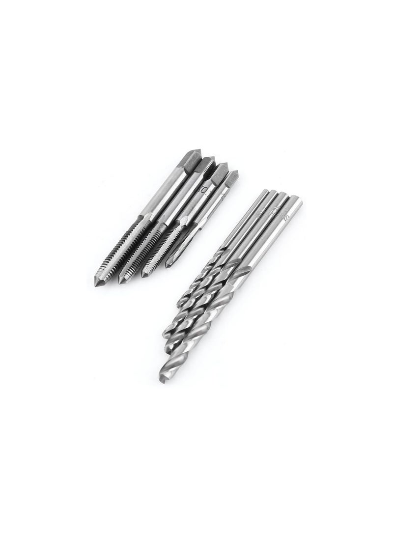GGOOT Tap Wrench Set, 4pcs Screw Taps + 1pc Bearing Steel M3-M6 T-Shaped Wrench + 4pcs 2.5mm 3.5mm 4.2mm 5.2mm Twist Drill Bits, Durable Threading Tapping Hand Tool Kit  - Image 4