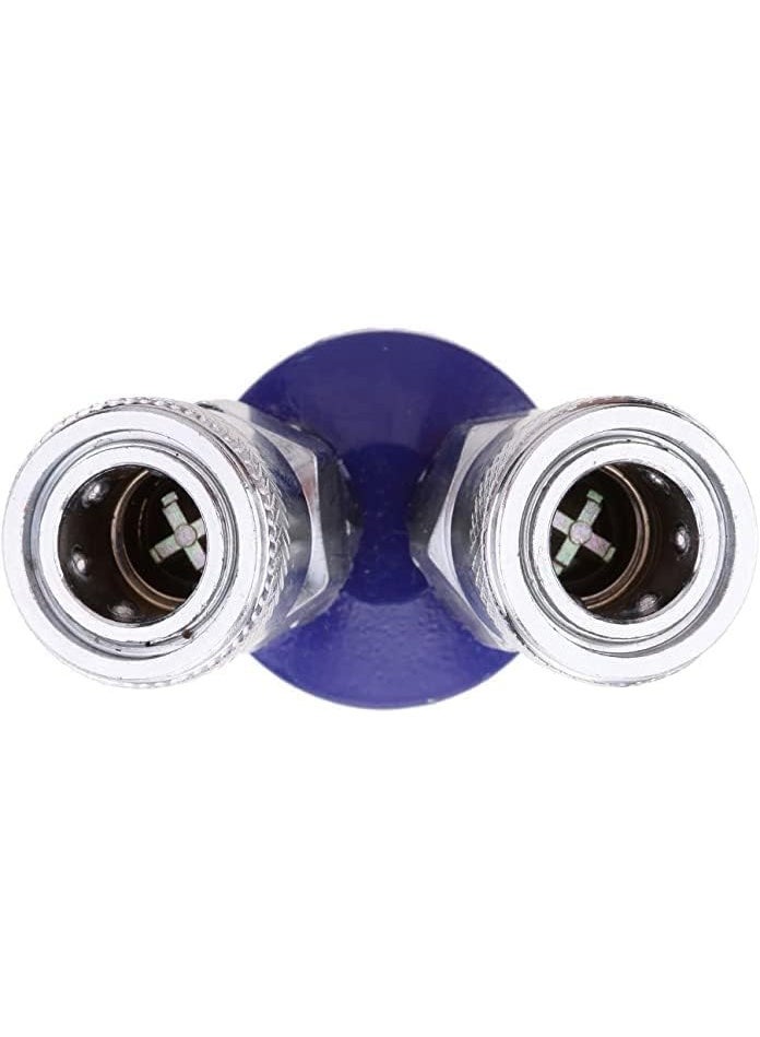 2 طريقة، تركيبات موصل خرطوم الهواء السريع 1/4 بوصة أنثى فضية، وصلة ثنائية الاتجاه - Image 4