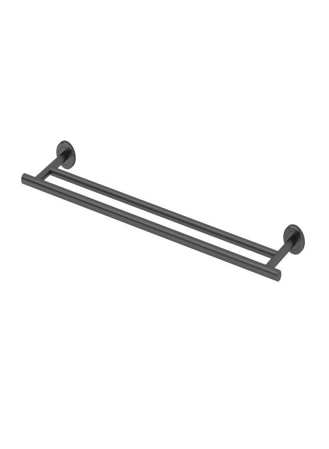 Gatco 4244MX Latitude II 24" Double Towel Bar, Matte Black - Image 1