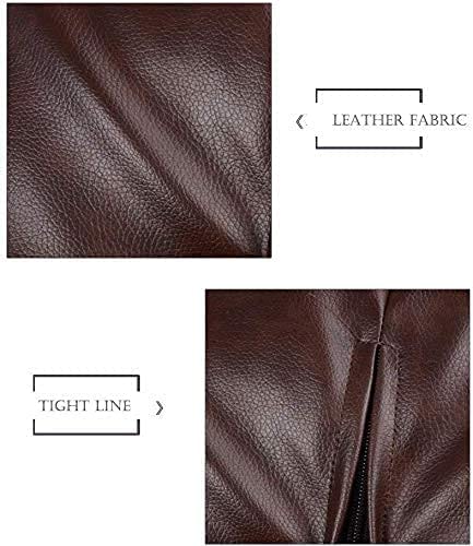 LEXAVI LEXAVI Brand Bean Bag with Footrest Filled with Beans 4XL Large Jumbo Size in Faux Leather 4XL Brown Pocket  - Image 5