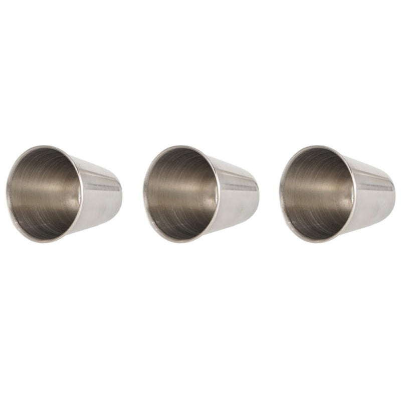 304 Stainless Steel Portable Liquor Cups 3pcs Food Grade Wine Tumblers for Camping Hiking Outdoor Use - Image 2