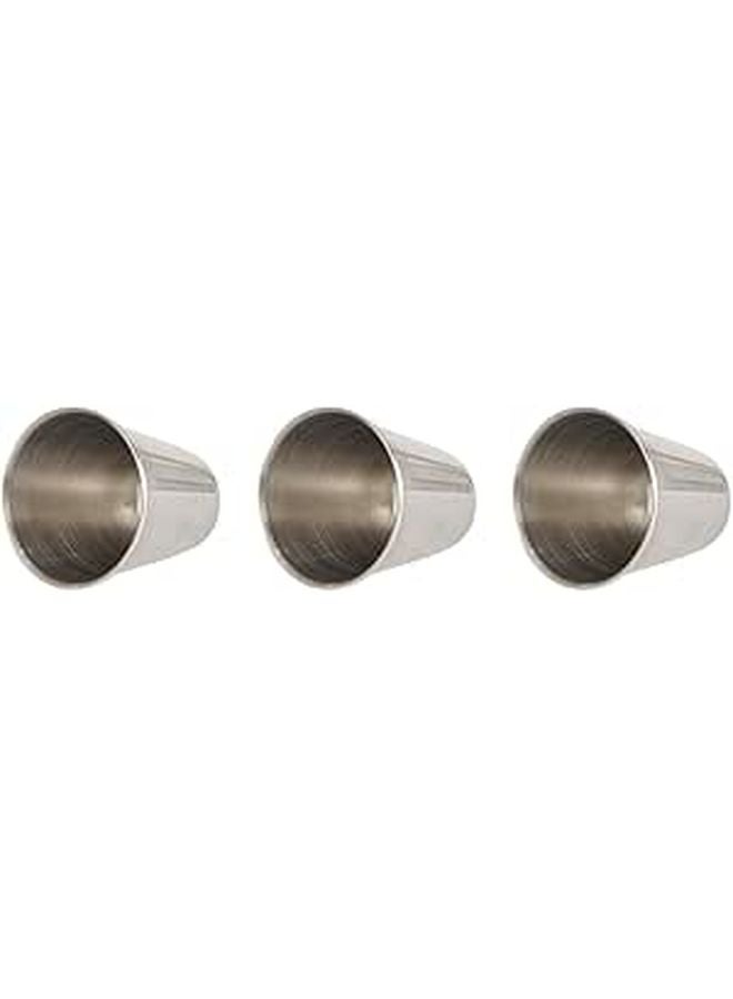 304 Stainless Steel Portable Liquor Cups 3pcs Food Grade Wine Tumblers for Camping Hiking Outdoor Use - Image 1