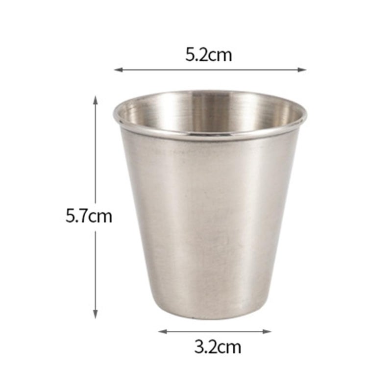 304 Stainless Steel Portable Liquor Cups 3pcs Food Grade Wine Tumblers for Camping Hiking Outdoor Use - Image 3