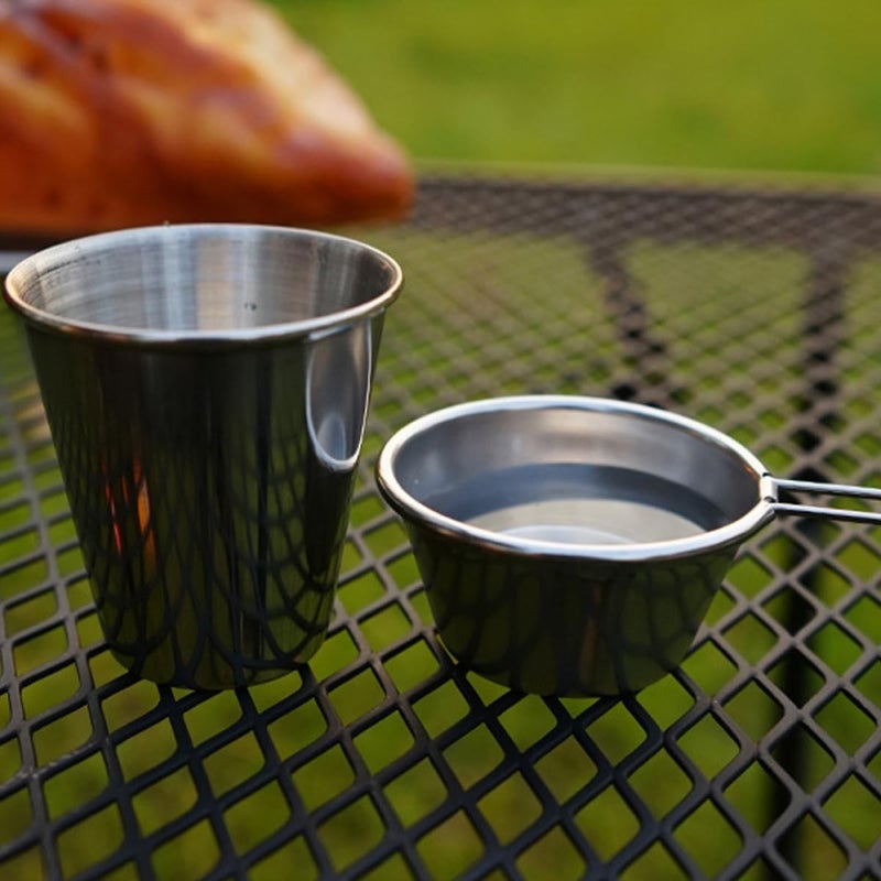 304 Stainless Steel Portable Liquor Cups 3pcs Food Grade Wine Tumblers for Camping Hiking Outdoor Use - Image 5