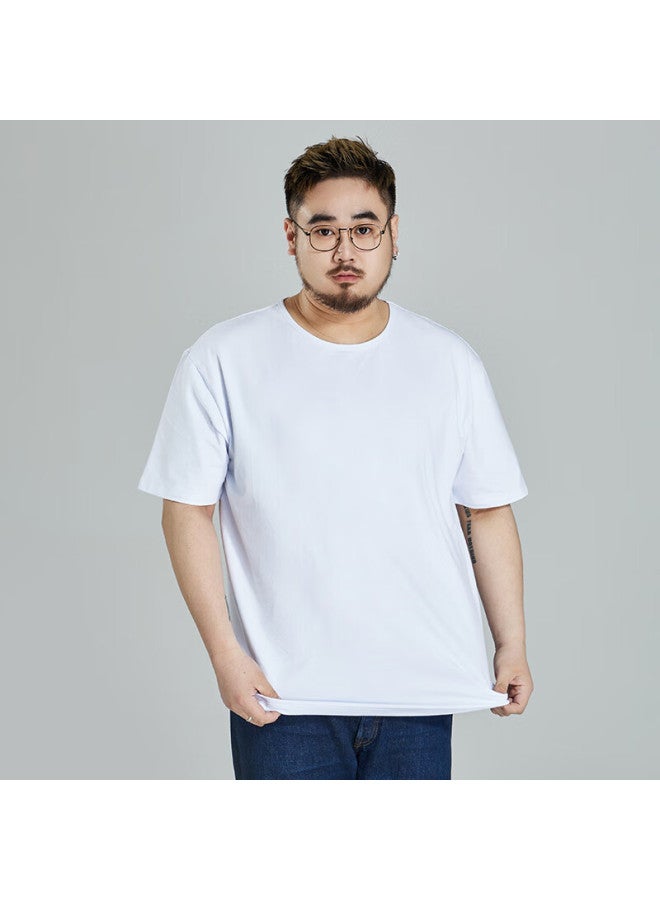 Ayoupang Summer All-cotton Plus Size T-shirt, Loose-fitting Thin Elastic Short Sleeve For Me - Image 4