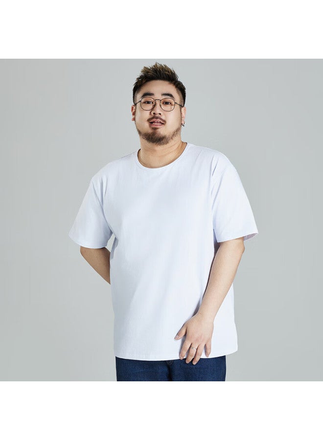 Ayoupang Summer All-cotton Plus Size T-shirt, Loose-fitting Thin Elastic Short Sleeve For Me - Image 2