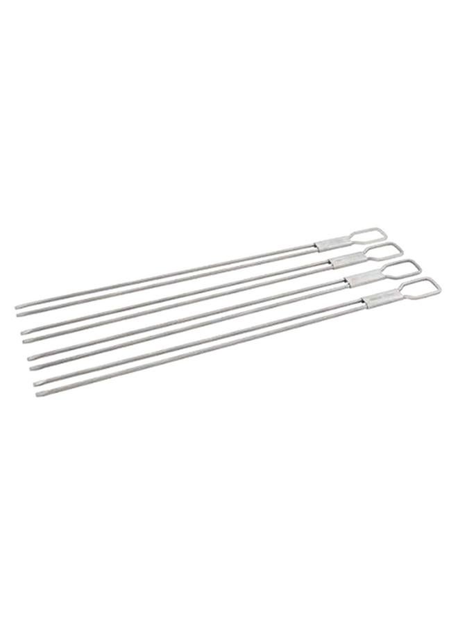 Broil King 4-Piece Stainless Steel Durable Dual Prong BBQ Skewers Silver 12inch - Image 4