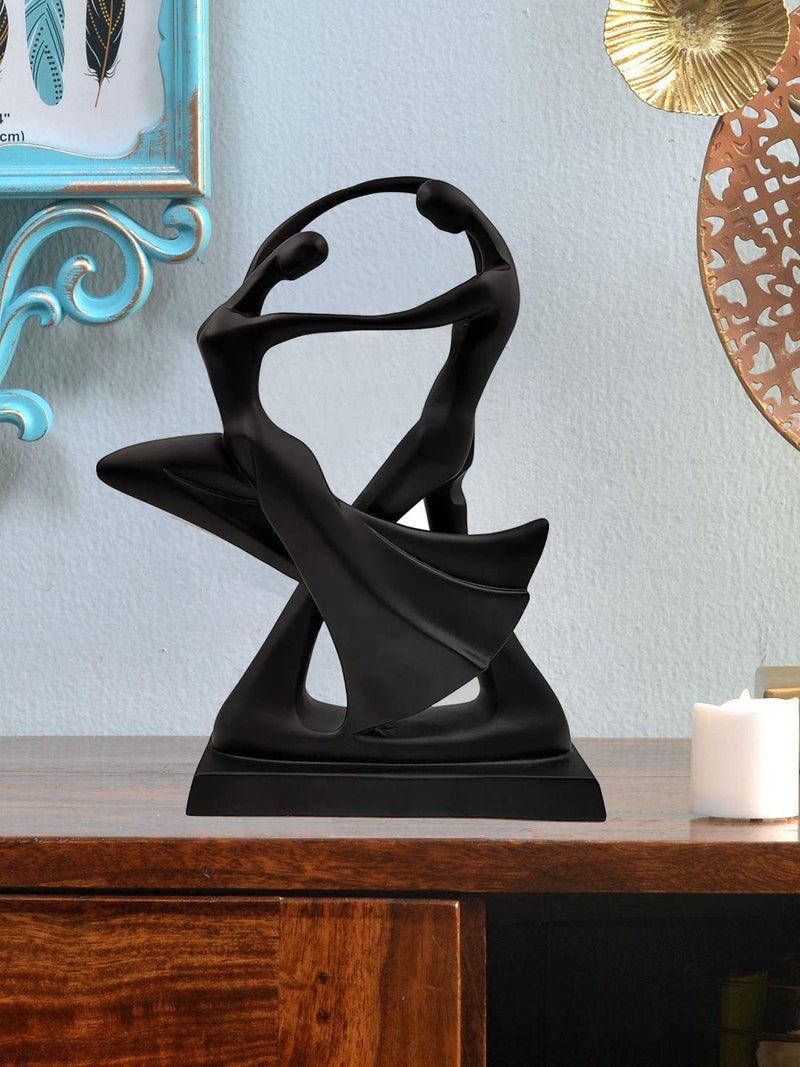 GTC® Romantic Dancing Couple Sculpture Statue for Home & Office Decor 8103B (Black) - Image 1