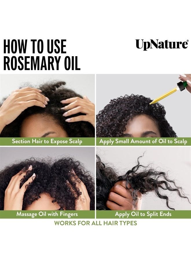 upnature - Organic Rosemary Essential Oil USDA Certified for Hair Growth and Skin and Nails 2oz - Image 1