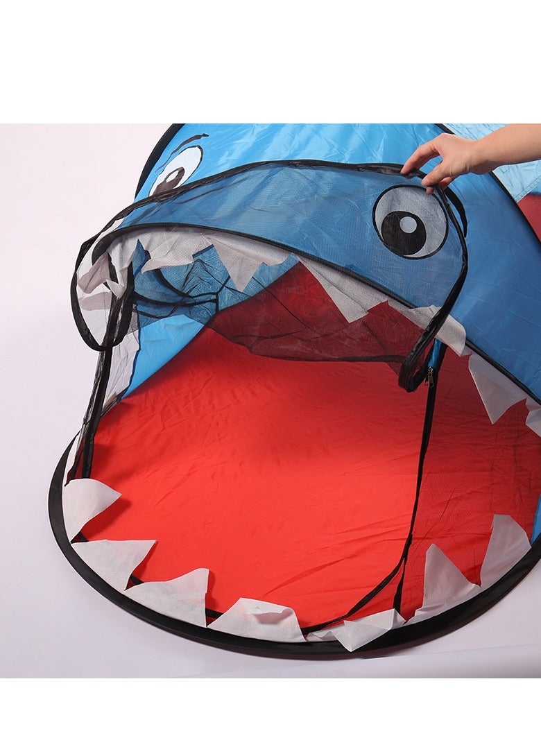 عربست خيمة لعب للأطفال، قابلة للطي، خيمة بلمسة واحدة، مع شبكة، حماية من الأشعة فوق البنفسجية، بيت خيمة، مثالية للعب في الهواء الطلق وفي الأماكن المغلقة، قاعدة سرية، معدات ملعب داخلي، حقيبة تخزين متضمنة، بيت لعب كبير قابل للطي - Image 4