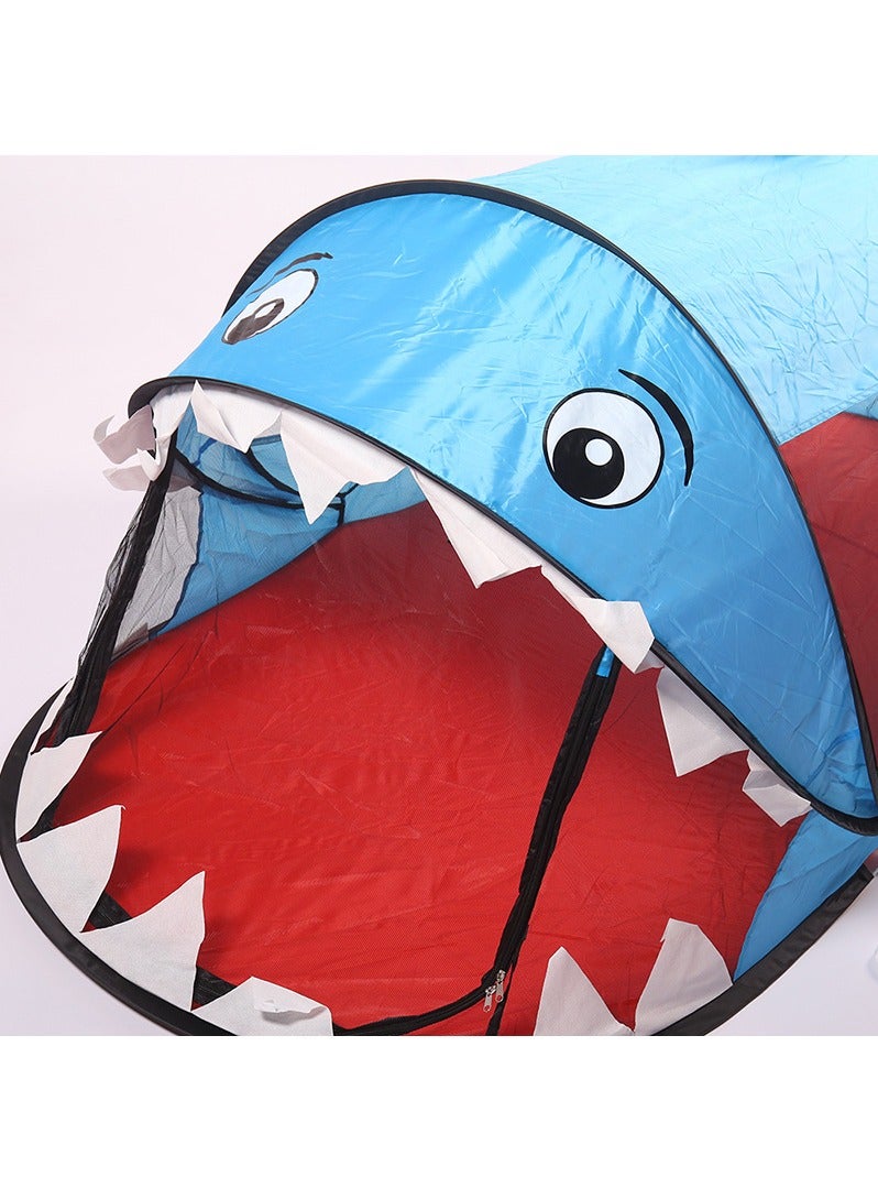 عربست خيمة لعب للأطفال، قابلة للطي، خيمة بلمسة واحدة، مع شبكة، حماية من الأشعة فوق البنفسجية، بيت خيمة، مثالية للعب في الهواء الطلق وفي الأماكن المغلقة، قاعدة سرية، معدات ملعب داخلي، حقيبة تخزين متضمنة، بيت لعب كبير قابل للطي - Image 3