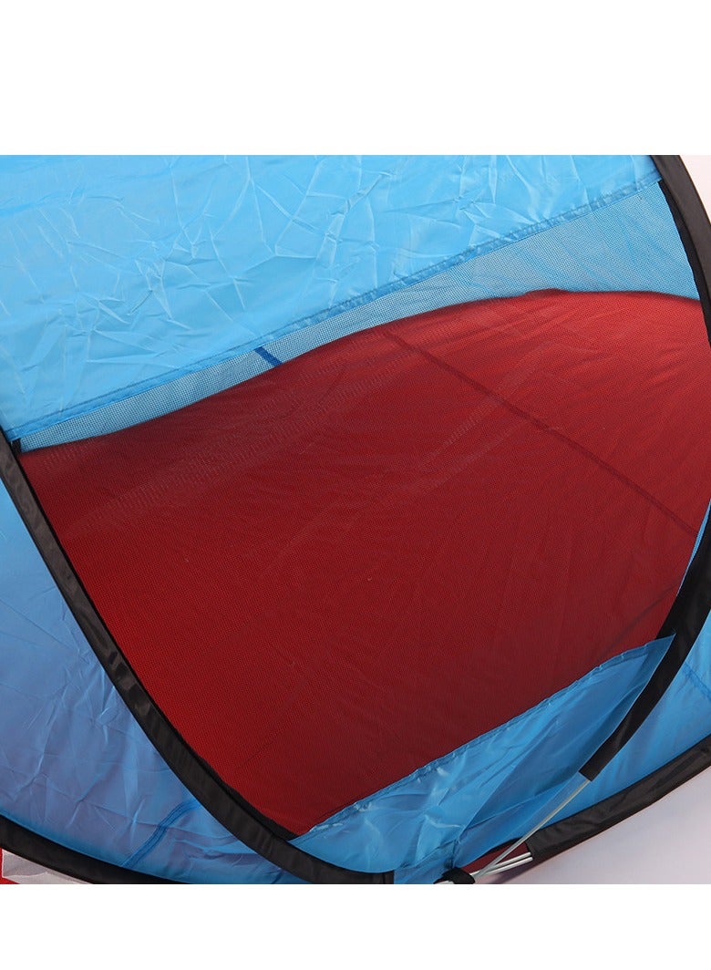 عربست خيمة لعب للأطفال، قابلة للطي، خيمة بلمسة واحدة، مع شبكة، حماية من الأشعة فوق البنفسجية، بيت خيمة، مثالية للعب في الهواء الطلق وفي الأماكن المغلقة، قاعدة سرية، معدات ملعب داخلي، حقيبة تخزين متضمنة، بيت لعب كبير قابل للطي - Image 5