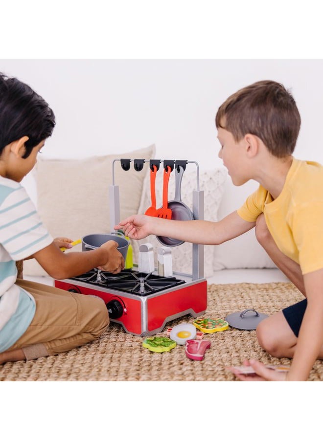 Melissa & Doug Deluxe Wooden Cooktop Set (SIOC) - Image 5