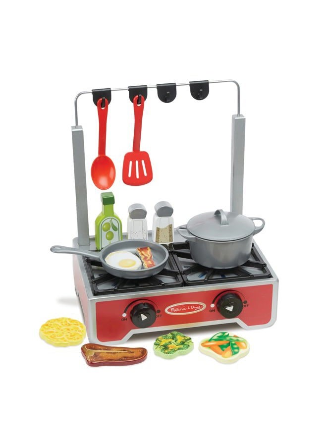 Melissa & Doug Deluxe Wooden Cooktop Set (SIOC) - Image 4