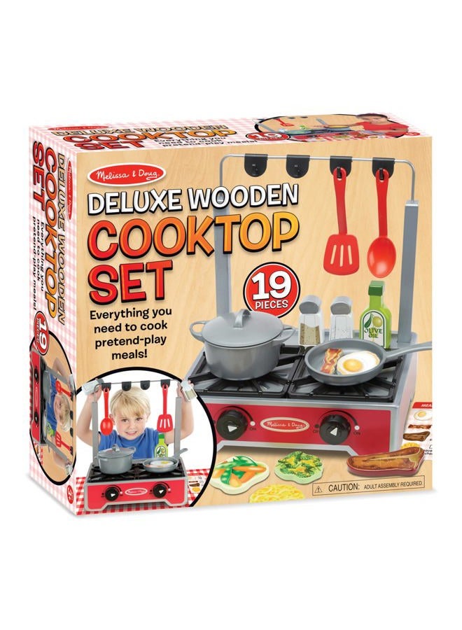 Melissa & Doug Deluxe Wooden Cooktop Set (SIOC) - Image 3