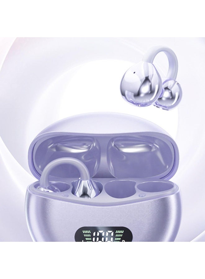 **سماعات ترجمة فورية** - **تدعم 144 لغة** - **ترجمة فورية بالوقت الحقيقي** - **سماعات لاسلكية للمسافرين ورجال الأعمال** - **(بنفسجي)** - Image 2