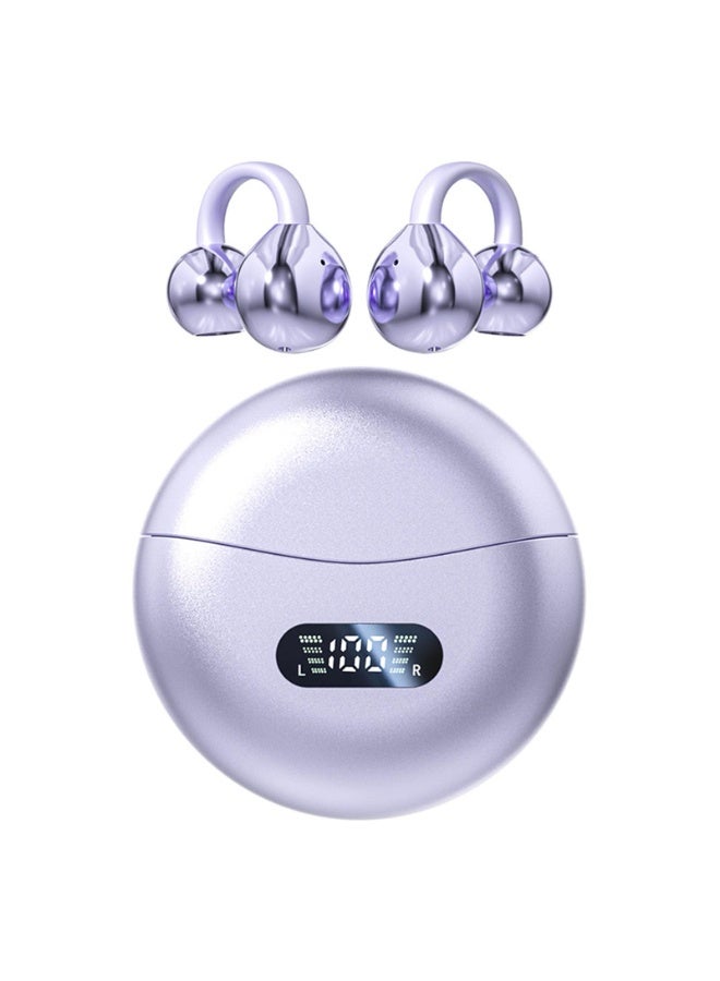 **سماعات ترجمة فورية** - **تدعم 144 لغة** - **ترجمة فورية بالوقت الحقيقي** - **سماعات لاسلكية للمسافرين ورجال الأعمال** - **(بنفسجي)** - Image 1