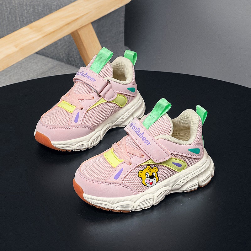 Mesh Sneakers Lightweight Flexible Sole Walking Shoes For Kids Indoor And Outdoor Activities - Image 3