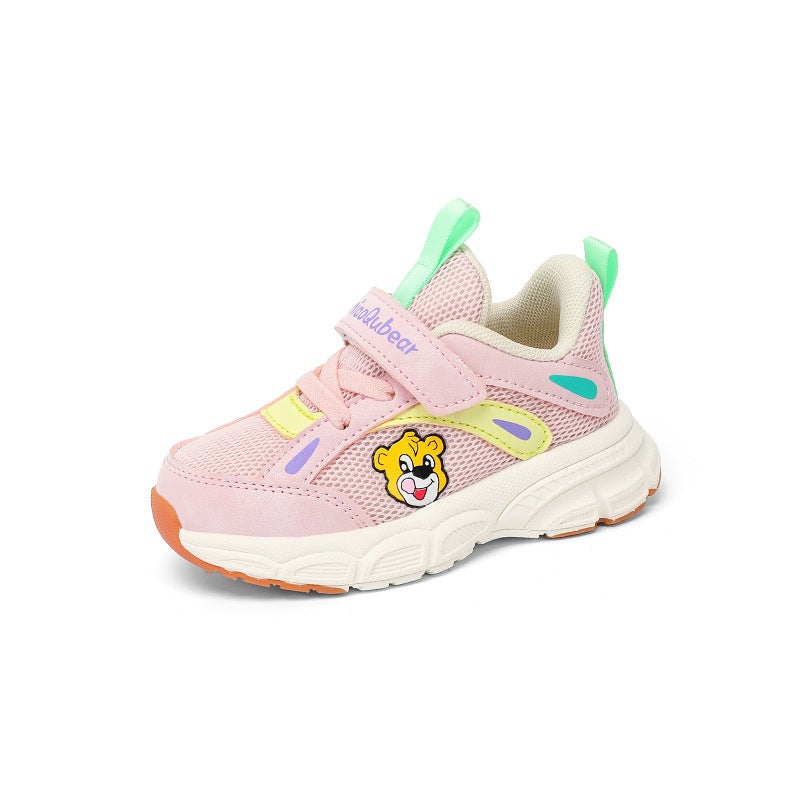 Mesh Sneakers Lightweight Flexible Sole Walking Shoes For Kids Indoor And Outdoor Activities - Image 1