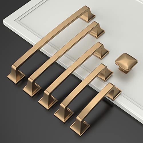 Amerdeco 10 Pack 1-1/3 Inch Brushed Satin Nickel Cabinet Knobs and Pulls - Single Hole Round Drawer Knobs for Bathroom Cabinets K0014 - Image 3