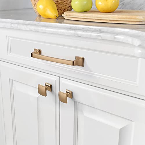 Amerdeco 10 Pack 1-1/3 Inch Brushed Satin Nickel Cabinet Knobs and Pulls - Single Hole Round Drawer Knobs for Bathroom Cabinets K0014 - Image 2