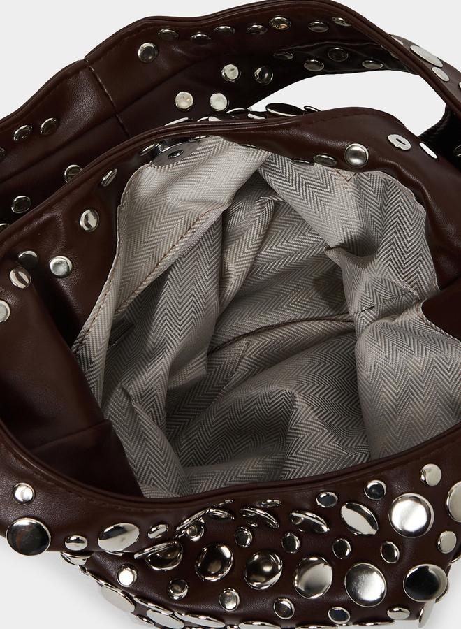 ستايلي شنطة مُنمقة باللون البُني - Image 4