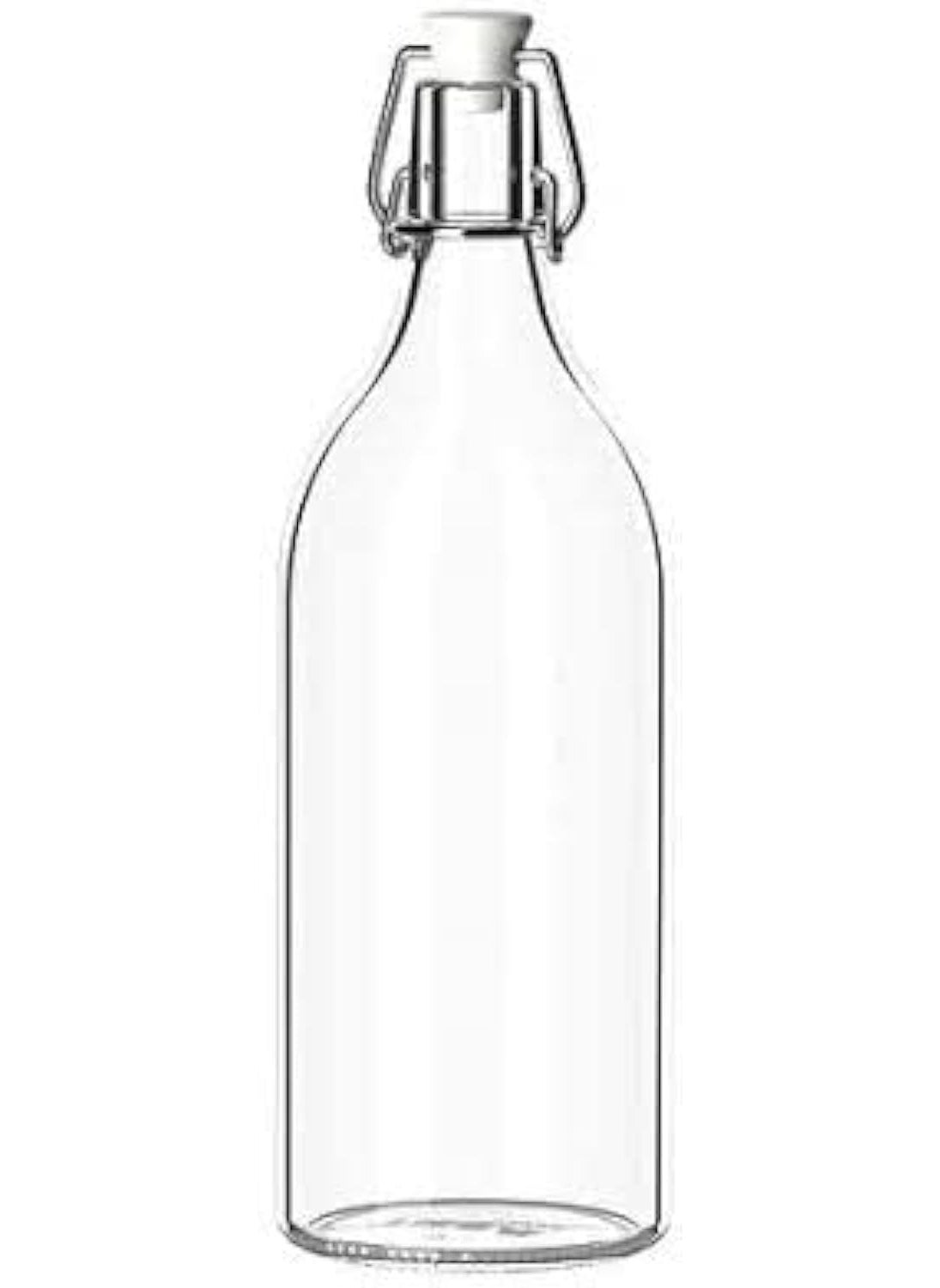 Graidient span Graidient span KORKEN Bottle with Stopper Clear glass1 l 34 oz  - Image 1