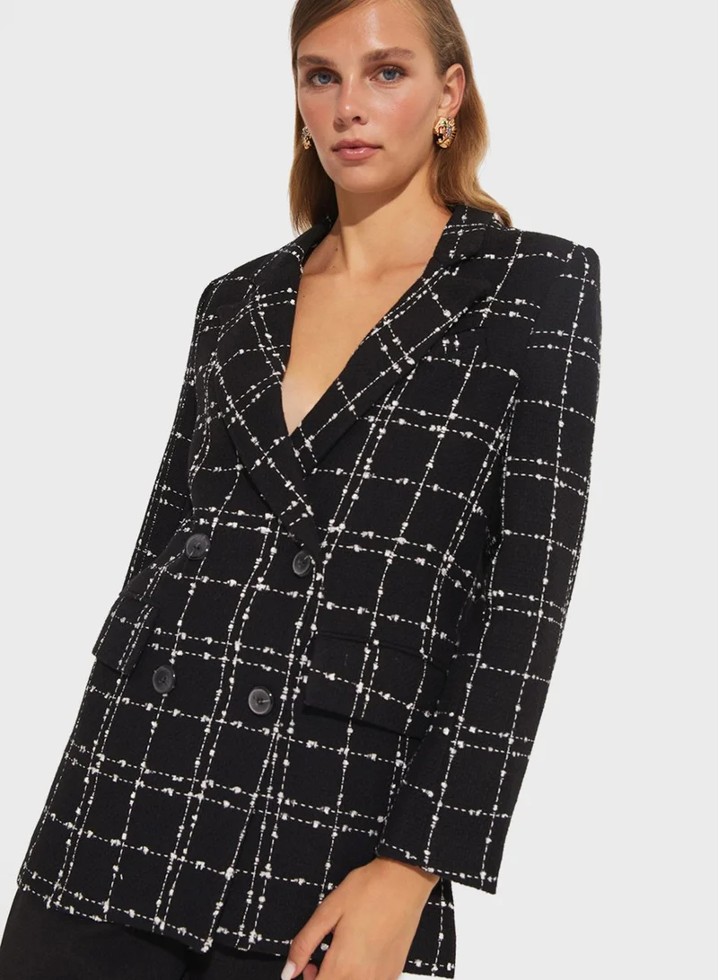 جون Button Detail Jacket