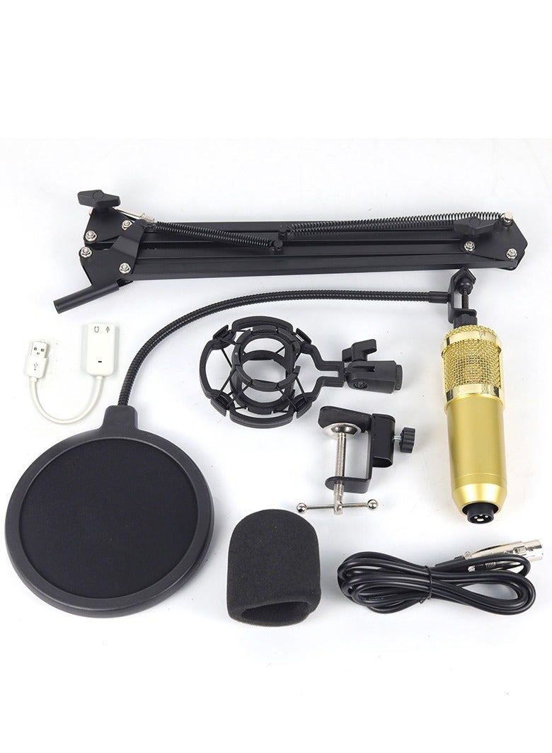 BM800 Professional Suspension Microphone Kit, Live Broadcasting Recording Condenser Microphone Set, Adjustable Mic Suspension Scissor Arm  - Image 3