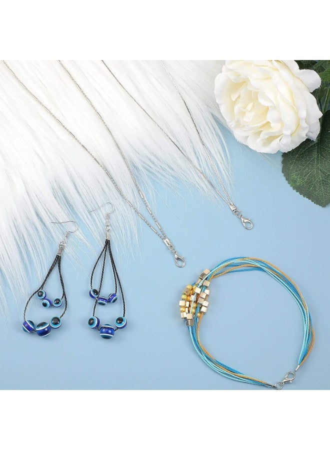 1000 Pcs Fold Over Cord Ends, DIY Jewelry Leather Clip Ends, Sturdy End Caps for Necklace and Bracelet Making, 10x12mm - Image 3