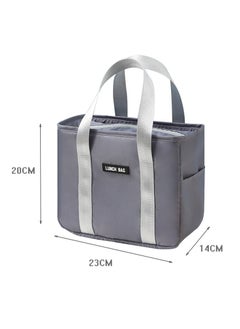MileMelo Insulated Lunch Bags For Women Girls Cooler Lunch Boxes For Teen Cute Resable Lunch Tote Bag For Picnic School Office Outdoor Grey  - Image 2