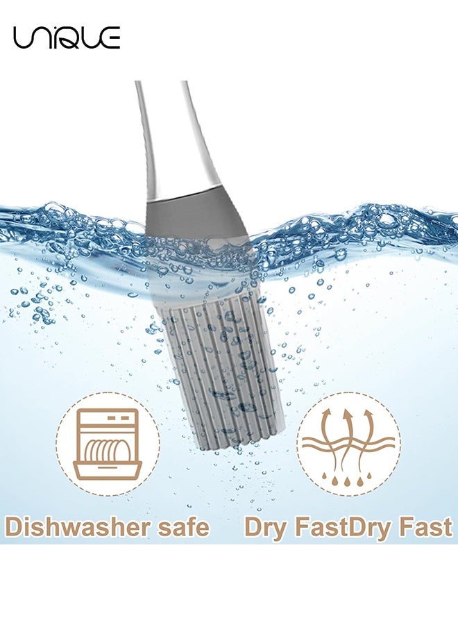 Unique 4 PCS Basting Brush for Cooking - Barbecue Brush with Oil Storage Handle - Silicone Heat Resistant Pastry Brushes, Spread Oil Sauce Butter, Food Brush for Cooking, BBQ, Barbecue, Baking, Grilling Tool Kitchen Gadget Home Outdoor Use - Image 5