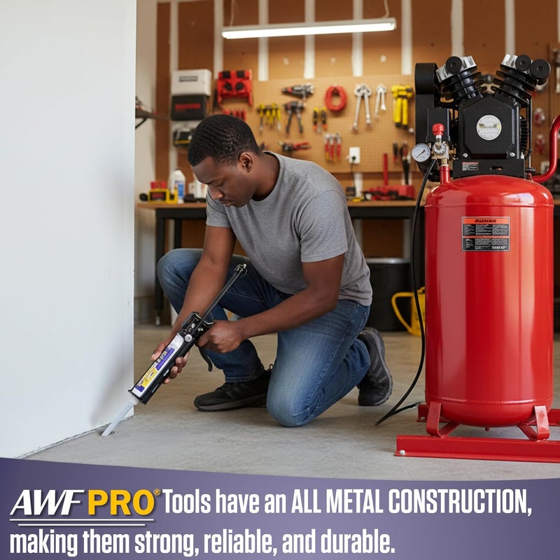 AWF PRO Dual Cartridge Epoxy Gun for 400mL, 450mL, 600 mL, 650 mL (1:1 and 2:1) Dual Component Cartridges – 25:1 Thrust Ratio, Professional 2 Part Epoxy Gun - Image 5