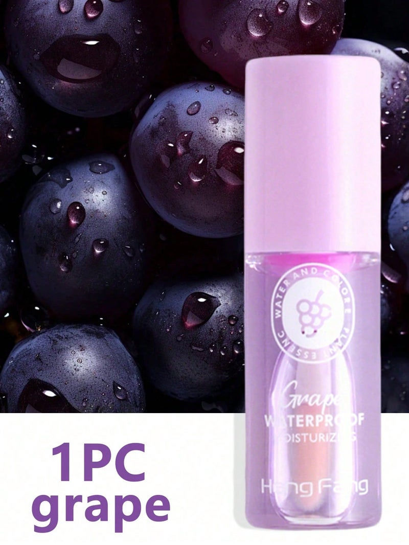 1Pc Fruit Flavored Lip Oil, High Moisturizing Lip Balm - Image 1