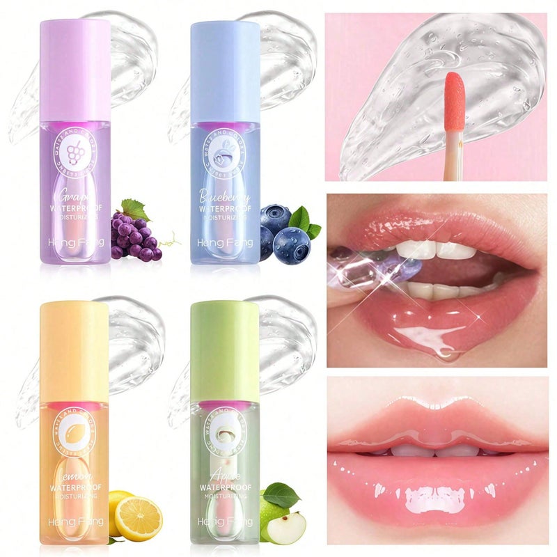 1Pc Fruit Flavored Lip Oil, High Moisturizing Lip Balm - Image 3