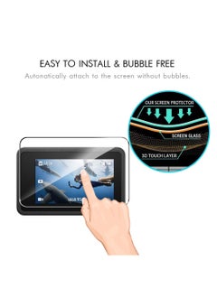 KASTWAVE Screen Protector Set for DJI Osmo Action 4 : 6-Pack Tempered Glass Film, Including 2 Screen Protectors, 2 Camera Lens Protectors, High Definition, Case Friendly  - Image 4