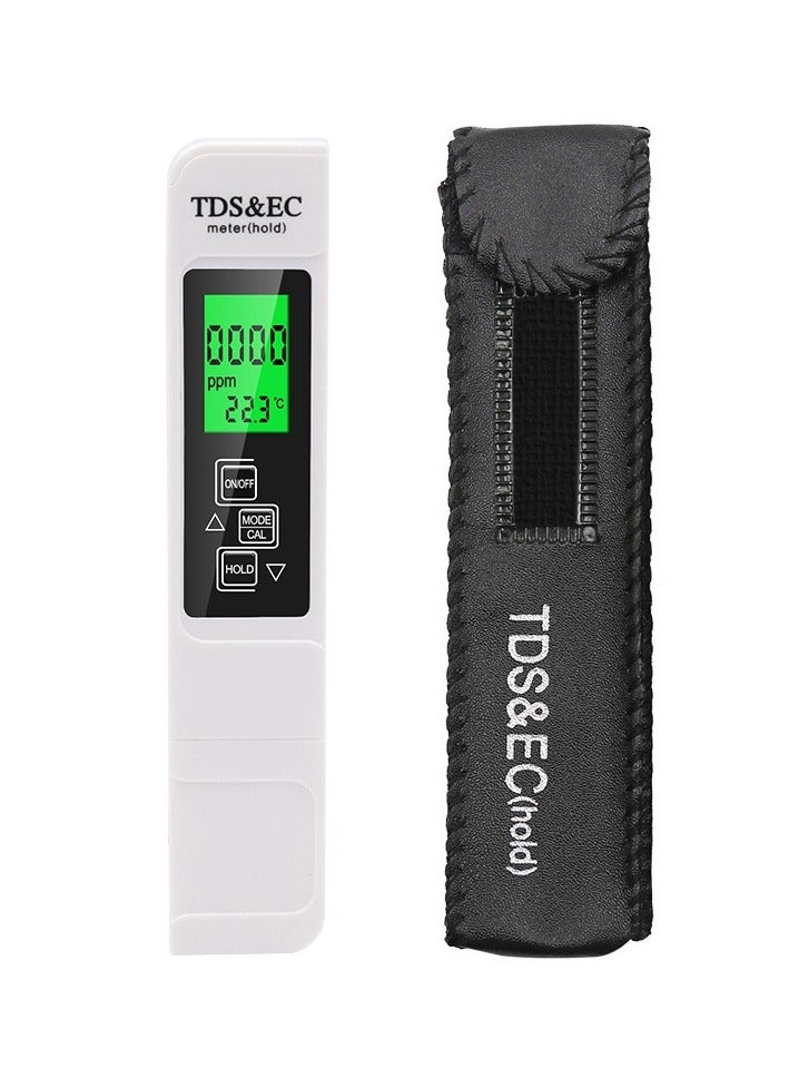 Generic Water Testing pH Meter White  3 in 1 TDS EC Tester Meter, Digital Water Quality Tester and Temperature Meter Tool for Drinking Water Aquariums Pool Spa  - Image 2