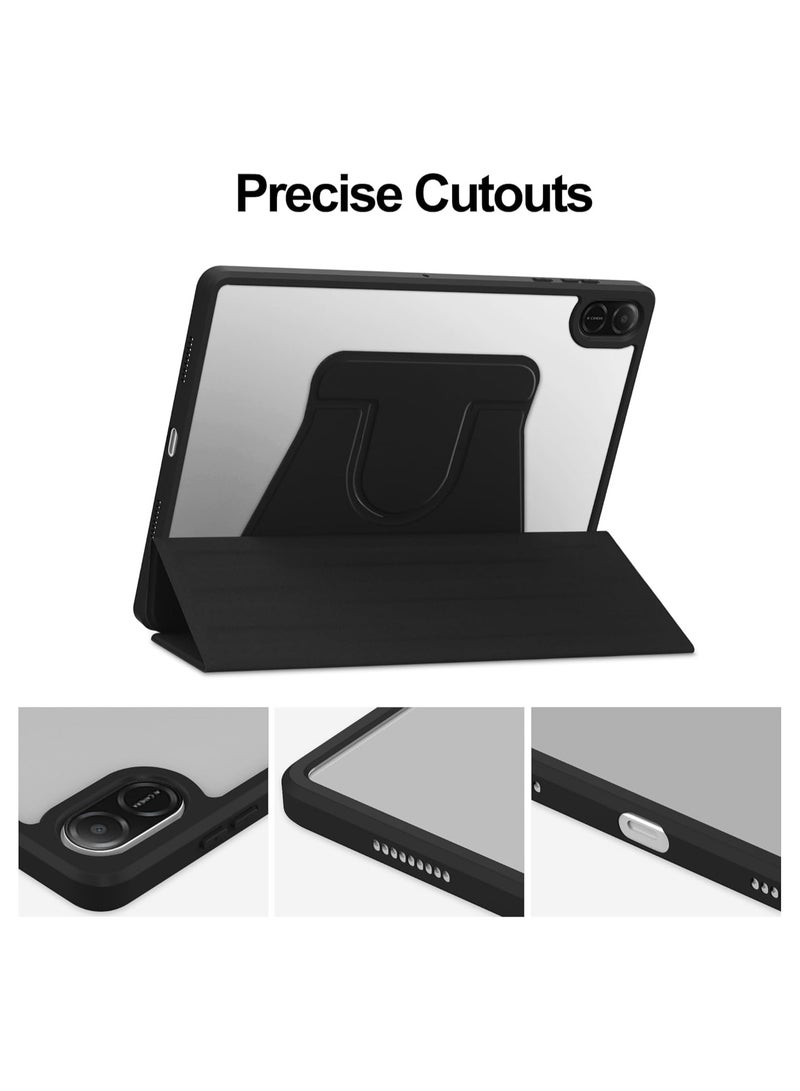 general Honor Pad X8a Case, Soft Leather Pen Holder Design Ultra-thin Smart Magnetic Back Panel, 360° Rotating Tri-Fold Bracket Honor Pad X8a - Image 3