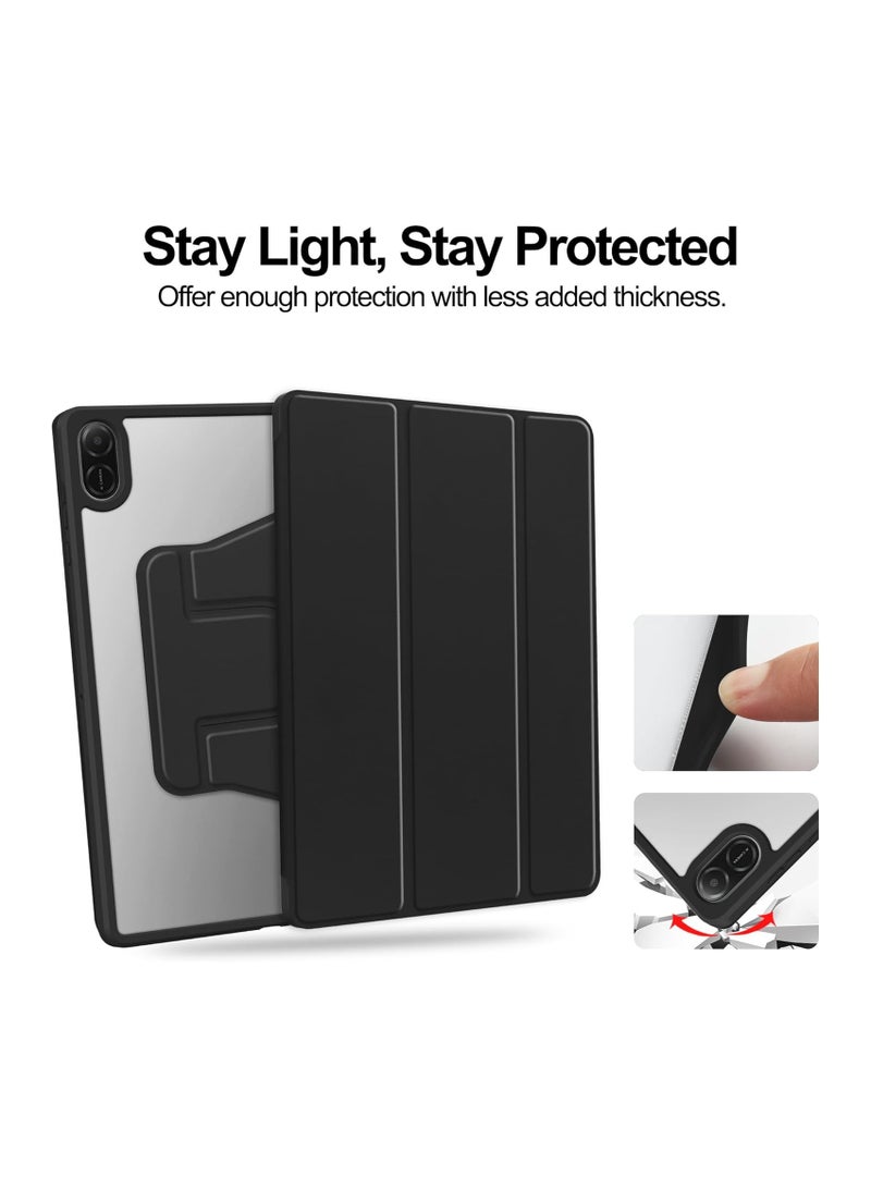 general Honor Pad X8a Case, Soft Leather Pen Holder Design Ultra-thin Smart Magnetic Back Panel, 360° Rotating Tri-Fold Bracket Honor Pad X8a - Image 5