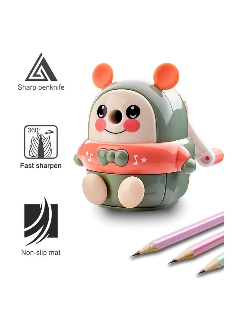 عام بكرة قلم رصاص قرطاسية لتعليم الأطفال قرطاسية تعليمية يدوية لطيفة على شكل دب كرتوني مبدع - Image 3