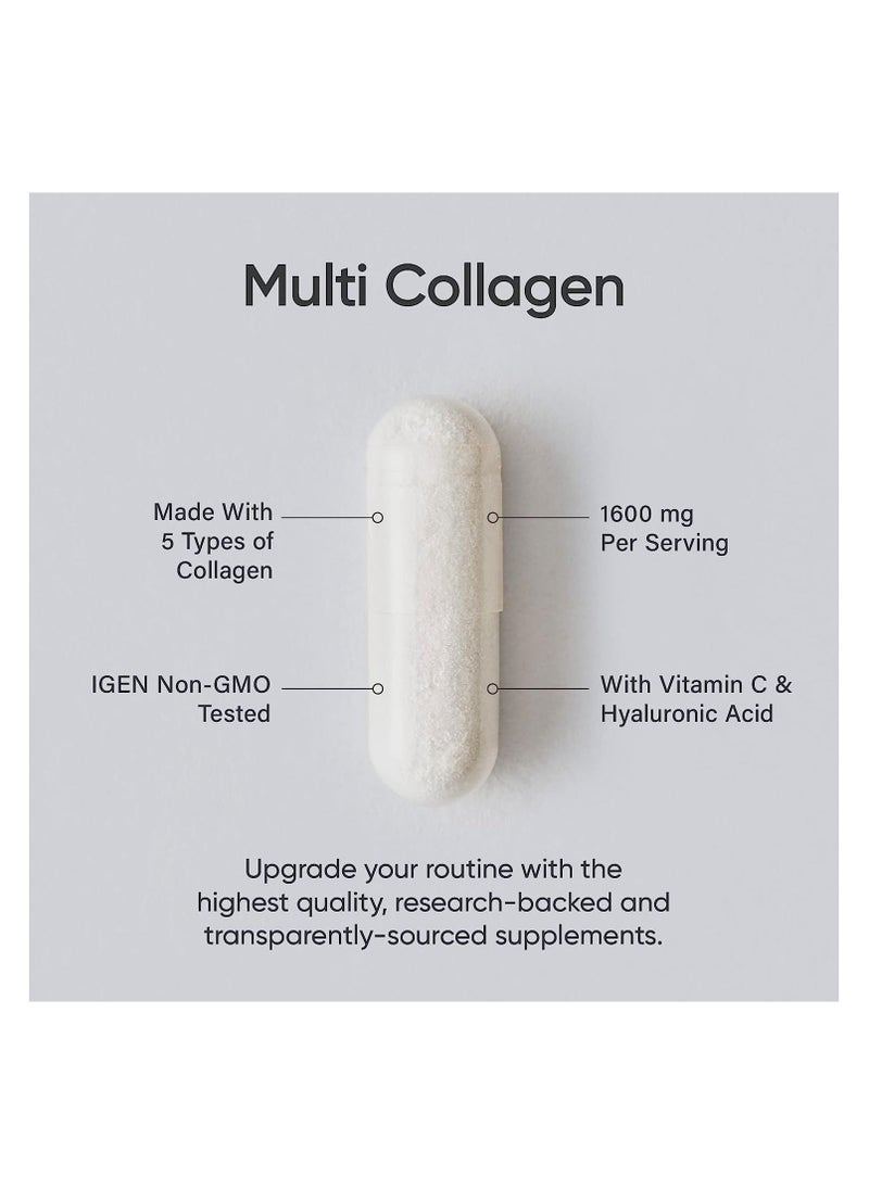 SPORTS RESEARCH - Multi Collagen Complex 1600 mg Per Serving 90 Capsules - Image 1