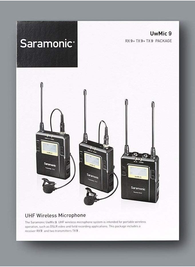 Saramonic - UwMic9 Kit2 UHF 2-Person Wireless Mic System - Image 1