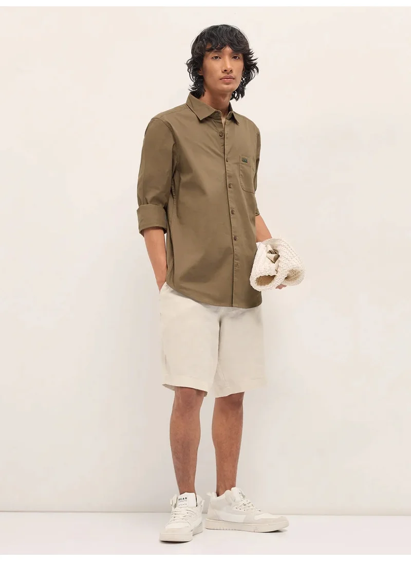 THE BEAR HOUSE  Men’s Long Sleeve Shirt – Classic, Comfortable and Stylish Essential for Work, Travel or Casual Outings for Men | Best Price UAE