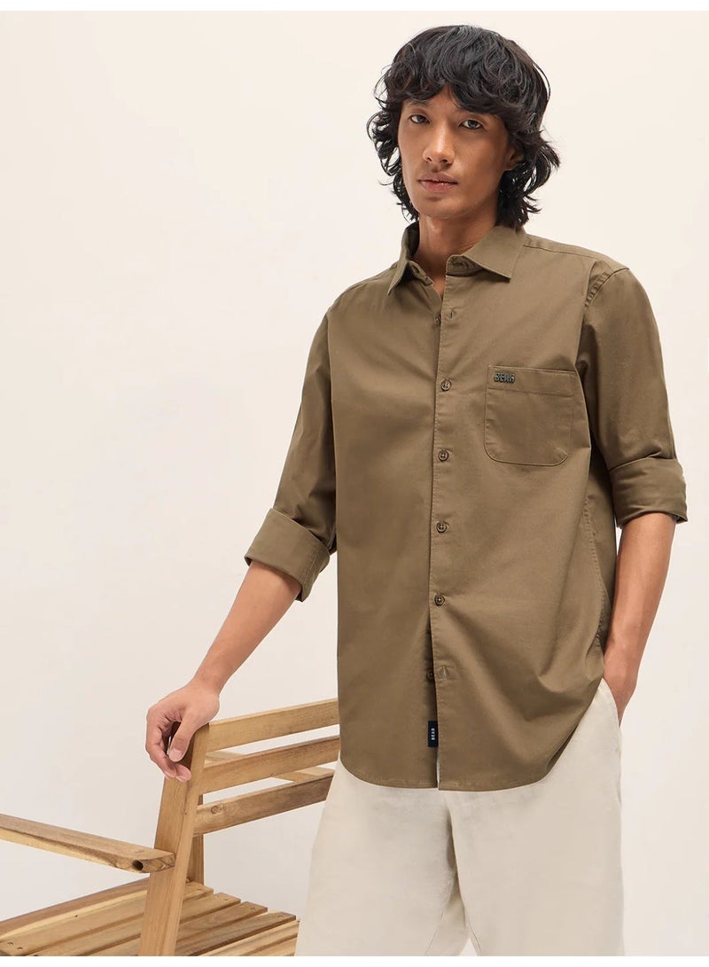 THE BEAR HOUSE Men’s Long Sleeve Shirt – Classic, Comfortable and Stylish Essential for Work, Travel or Casual Outings - Image 5